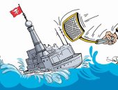 كاريكاتير صحيفة إماراتية يتناول ما تتعرض له ليبيا من تدخلات خارجية 