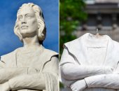 بعد كريستوفر كولومبوس.. محتجون يسقطون تمثالا آخر يرمز للعبودية بأمريكا