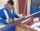 صور .. تصنيع بدائل محلية لقطع غيار محطات الصرف الصحى بالإسكندرية