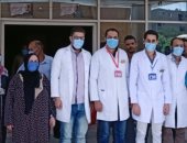 خروج وتعافى 5 حالات جديدة من مصابى كورونا بمستشفى الواسطى المركزى