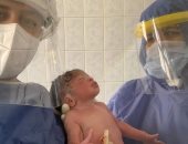 أول حالة ولادة لمصابة بكورونا بمستشفى شبين الكوم التعليمي.. صور 