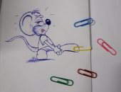 بشخصيات كارتونية.. فاطمة تشارك برسومات فنية وبورترية تبرز موهبتها