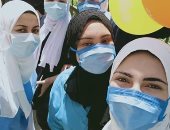 الجيش الأبيض.. طاقم تمريض على خط مواجهة كورونا بمستشفى حجر بلقاس