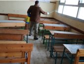 تطهير وتعقيم المدارس ومتابعة الاستراحات فى كفر الشيخ.. صور