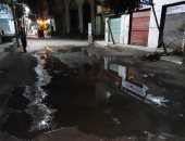 شكوى من غرق شارع أشرف مرجان بمياه الصرف الصحى فى المنصورة