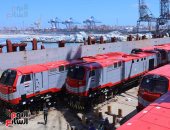 السكة الحديد تستقبل آخر 10 جرارات أمريكية جديدة عبر ميناء الإسكندرية اليوم