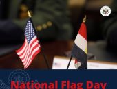 السفارة الأمريكية فى القاهرة تحتفل باليوم الوطني للعلم الأمريكى.. صورة