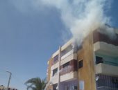الدفاع المدنى بالوادى الجديد يسيطر على حريق فى شقة بالخارجة دون إصابات ( صور )