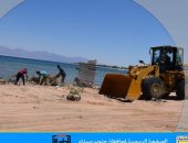 بدء حملات نظافة الشواطئ بمدينة نويبع تنفيذا لتعليمات محافظ جنوب سيناء