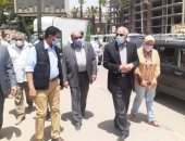 محافظ الجيزة يتفقد مشروعات الرصف والتطوير بالمحاور المرورية
