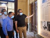 وزير السياحة يتابع تطبيق اشتراطات السلامة الصحية فى قصر البارون قبل افتتاحه..صور