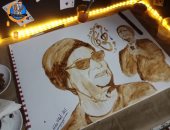 محمد على يشارك برسومات فنية وبورتريهات تبرز موهبته فى الرسم