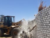 إزالة 194 حالة تعدٍ على أملاك الدولة والأراضى الزراعية فى قنا