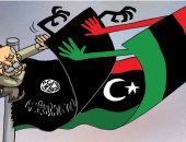 كاريكاتير صحيفة إماراتية.. ليبيا تتصدى لمرتزقة الديكتاتور العثمانى