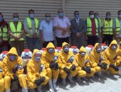 مستقبل وطن بكرموز الإسكندرية يوزع 5000 كمامة على المواطنين وبوسترات توعية