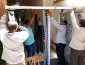 تركيب بوابة تعقيم بديوان مديرية التعليم بالوادى الجديد كإجراء احترازى ضد كورونا