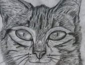 آلاء تشارك برسومات فنية وبورتريهات تبرز موهبتها الفنية.. صور