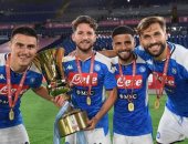 الأفراح مازالت مستمرة.. نابولى يواصل الاحتفال بأول بطولة فى زمن كورونا