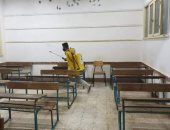 مراكز المنيا تواصل أعمال تطهير لجان الثانوية العامة بالتنسيق مع شركة مياه الشرب