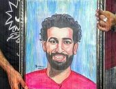أسامة يشارك برسومات فنية وبورتريه لمحمد صلاح بمناسبة عيد ميلاده
