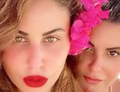 بنات حمدان في المصيف .. مى ودانا وميس يهربن من الحر إلى شاطئ البحر