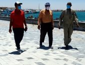 رئيس مدينة طور سيناء يتفقد أعمال مشروع "ممشى أهل مصر ".. صور