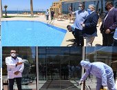 مهمة الـ72ساعة لوزير السياحة بين الغردقة وشرم.. العنانى يطلع على تجربة لتطبيق ضوابط استضافة النزلاء بالفنادق.. ترويج مجانى بنقل صورة حيه لوسائل الإعلام العالمية.. بث رسائل طمأنة للسياح قبل استئناف السياحة.. صور