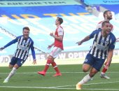 ملخص وأهداف مباراة برايتون ضد أرسنال فى الدوري الإنجليزي