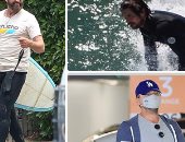 ملهومش فى مظاهرات ولا فارق معاهم كورونا.. كريستيان بيل وجيرارد باتلر يستمتعان بركوب موج البحر.. خواكين فينيكس "غاوى" رسم.. وبن افليك ودى أرماس "حب أكثر فى العزل".. وليوناردو دى كابريو ديلفرى بسبب حبيبته.. صور