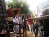 صور ..لجان الثانوية العامة بمنشأة القناطر تمنع دخول الطلبة دون المرور من بوابات التعقيم