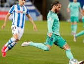 ريال سوسيداد ضد الريال.. راموس يتقدم للملكى من ركلة جزاء فى الدقيقة 50