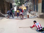 محافظة الجيزة: رصف المناطق غير المخططة بالانترلوك بالهرم والقومية.. صور