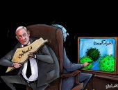 كاريكاتير صحيفة إماراتية.. الاحتلال يستغل انشغال العالم بكورونا ويستولى على فلسطين