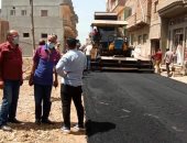 رئيس مدينة المحلة الكبرى يكشف أعمال الخطة الاستثماريه للرصف.. صور   