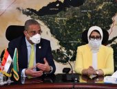 وزيرة الصحة ومحافظ الفيوم يتابعان إجراءات التصدى لفيروس كورونا.. صور