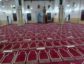 تحديد أماكن المصلين بمسجد "السيد يوسف بالكرنك" أكبر مساجد الأقصر.. صور