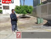 تعقيم لجان الثانوية العامة بحلوان لتأمين امتحان اللغة الإنجليزية