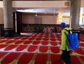 صور.. حملات مكثفة بمراكز ومدن البحيرة لتطهير وتعقيم دور العبادة