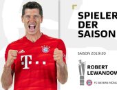 ليفاندوفسكى يتوج بجائزة لاعب الموسم فى الدوري الألماني