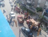 شكوى من إشغالات الباعة الجائلين فى الطريق بالمجاورة 15 بالعاشر من رمضان