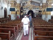 رئيس مدينة منيا القمح يتابع تعقيم المساجد والكنائس