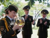 حفل تخرج دفعة جديدة من الأكاديمية العسكرية فى روسيا البيضاء