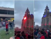 جماهير ليفربول تشعل حريقا فى مبني تاريخي خلال احتفالات البريميرليج.. فيديو