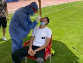 أحمد فتوح ينتظم فى المسحة الثانية لـ"كورونا" بسموحة.. صور