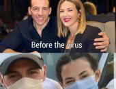 دنيا سمير غانم ورامي رضوان قبل وبعد الكورونا .. شوف الفرق فى صورة 