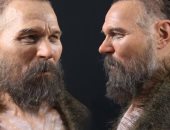 إعادة بناء وجه رجل ميت من 8 آلاف سنة فى السويد.. اعرف حكايته