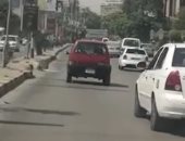 انتظام حركة المرور على طريق كورنيش الكيت كات فى الاتجاهين