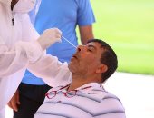 لاعبو المصرى يخضعون للمسحة الطبية الثانية للكشف عن كورونا.. صور