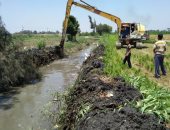 استمرار أعمال تطهير ونزع حشائش الترع والمصارف بالبحيرة.. صور