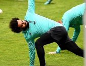 محمد صلاح ولاعبو ليفربول فى 10 صور من التدريبات الصباحية للفريق
